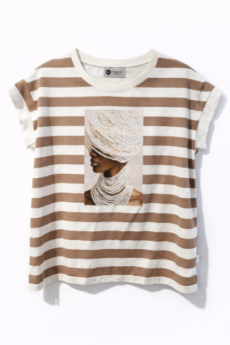 T-shirt Magnes laleczka brąz.png